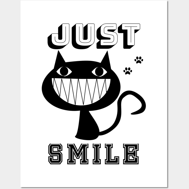 Just Smile. T-Shirt for wonderful people Wall Art by NekoStore